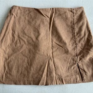 Abercrombie & Fitch Tan Linen Skort/Skirt